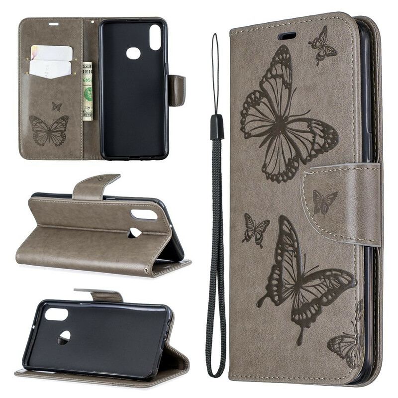 Case Samsung Galaxy A10s Butterflies in Flight with Strap