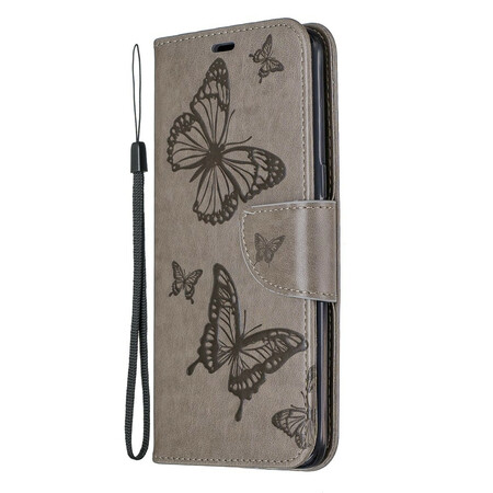 Case Samsung Galaxy A10s Butterflies in Flight with Strap