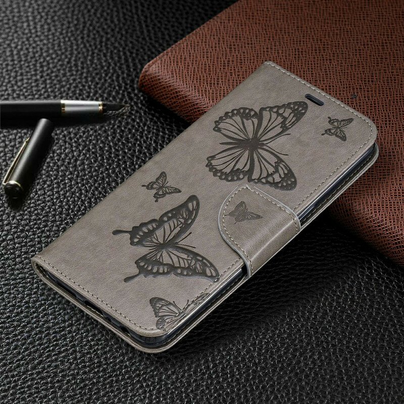 Case Samsung Galaxy A10s Butterflies in Flight with Strap