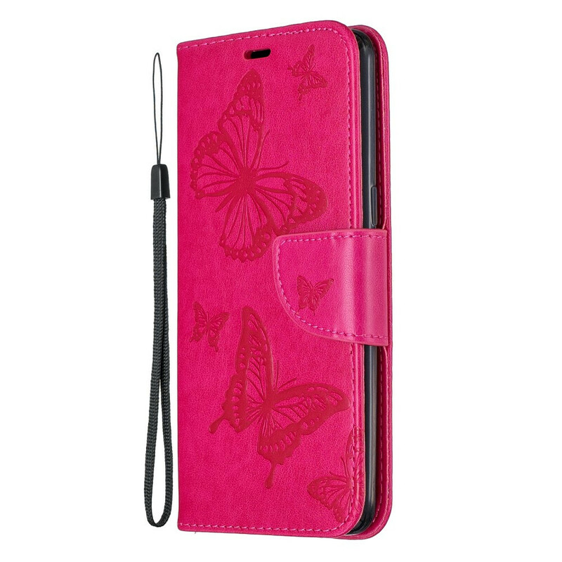 Case Samsung Galaxy A10s Butterflies in Flight with Strap