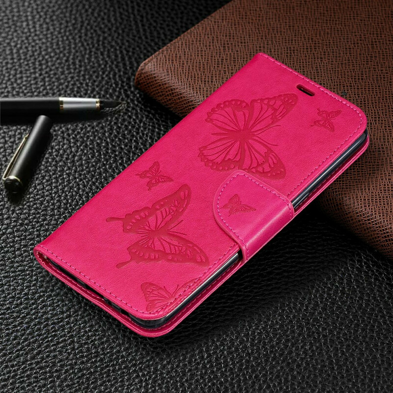 Case Samsung Galaxy A10s Butterflies in Flight with Strap