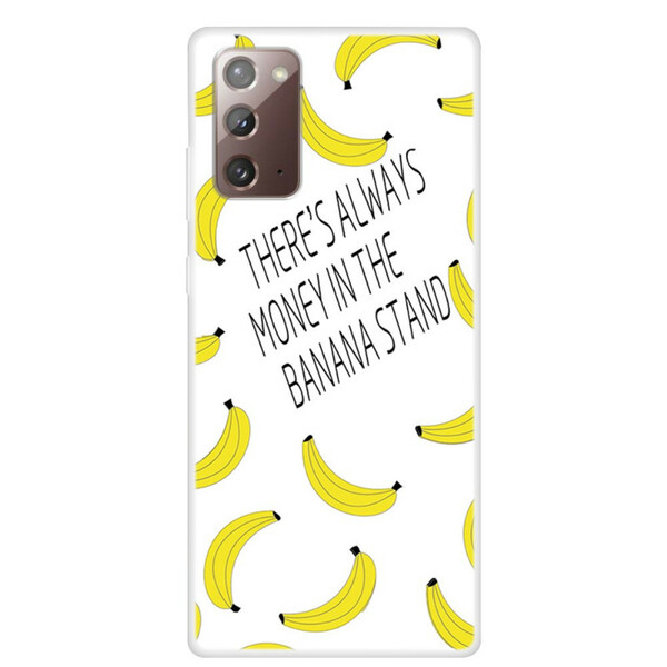 Case Samsung Galaxy Note 20 Transparent Banana Money