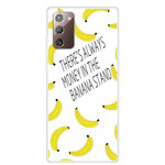 Case Samsung Galaxy Note 20 Transparent Banana Money
