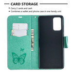 Samsung Galaxy Note 20 Case Butterflies and Oblique Flap