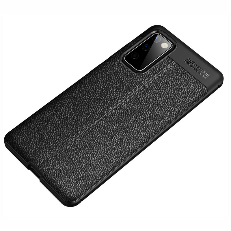 Samsung Galaxy S20 FE Leather Case Lychee Effect Double Line