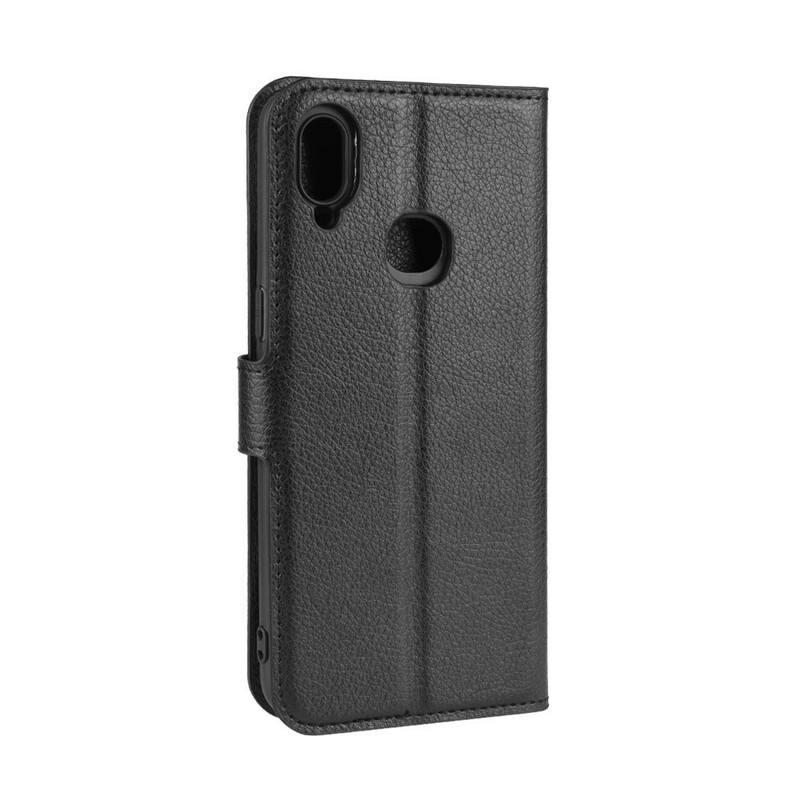 Case Samsung Galaxy A10s Leather Effect Classic Lychee