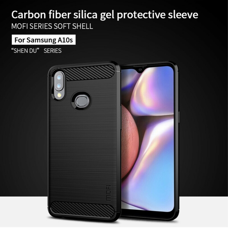 Samsung Galaxy A10s Brushed Carbon Fiber Case MOFI