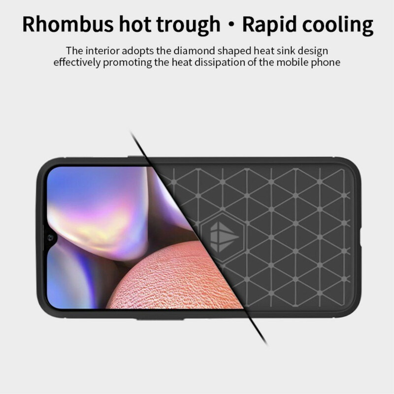 Samsung Galaxy A10s Brushed Carbon Fiber Case MOFI