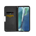 Flip Cover Samsung Galaxy Note 20 Simili Cuir Lychee Ultra Chic