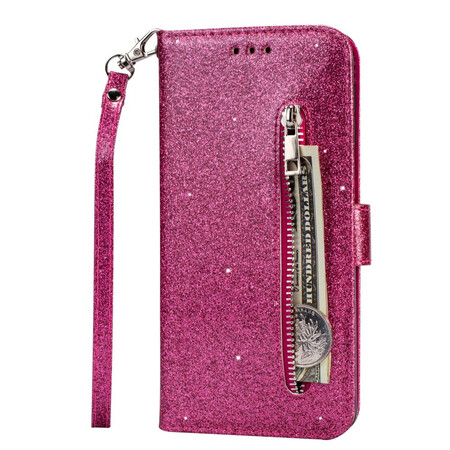 Case Samsung Galaxy A10s Glitter Purse with Lan