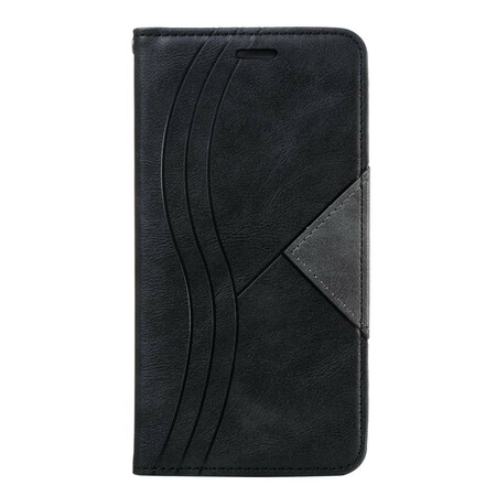 Flip Cover Samsung Galaxy A10s Style Cuir Vague