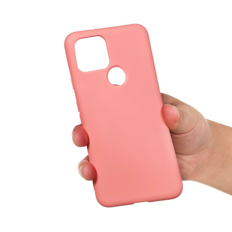 Google Pixel 4A 5G Case Liquid Silicone Design with Strap