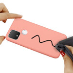 Google Pixel 4A 5G Case Liquid Silicone Design with Strap