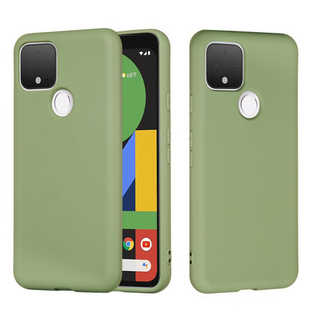 Google Pixel 4A 5G Case Liquid Silicone Design with Strap