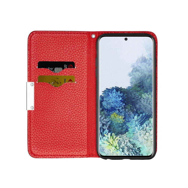 Flip Cover Samsung Galaxy S20 Plus simili Cuir Lychee Ultra Chic Flip Cover Samsung Galaxy S20 Plus simili Cuir Lychee Ultra Chic