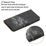 Samsung Galaxy S20 Ultra Green Eye Cat Case with Strap