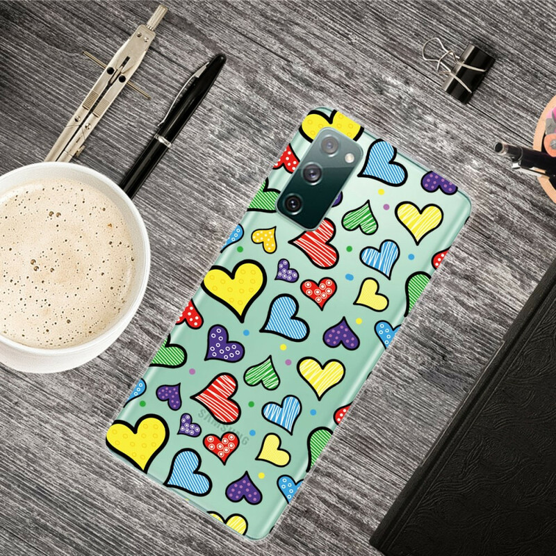 Case Samsung Galaxy S20 FE Multicolor Hearts