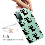 Cover Samsung Galaxy S20 FE Multiple Black Cats