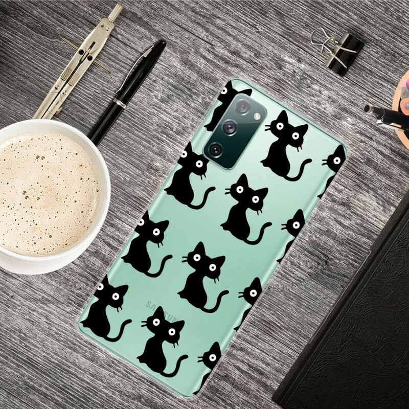 Cover Samsung Galaxy S20 FE Multiple Black Cats