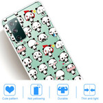 Case Samsung Galaxy S20 FE Transparent Funny Pandas