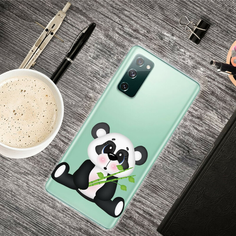 Case Samsung Galaxy S20 FE Transparent Panda Sad