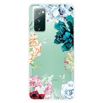 Samsung Galaxy S20 FE Transparent Watercolor Flower Case
