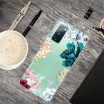 Samsung Galaxy S20 FE Transparent Watercolor Flower Case