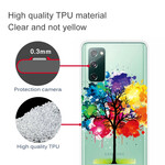 Case Samsung Galaxy S20 FE Transparent Arbre Aquarelle