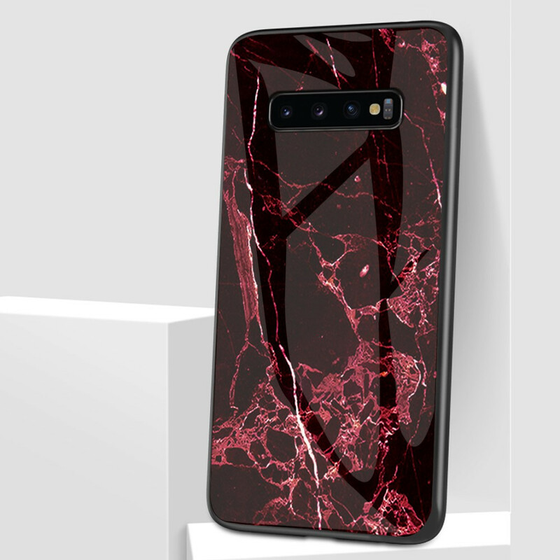 Samsung Galaxy S10 5G Marble Tempered Glass Case