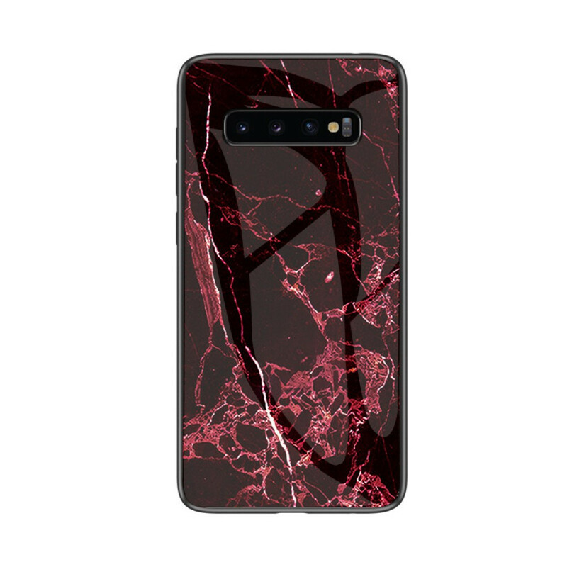 Samsung Galaxy S10 5G Marble Tempered Glass Case
