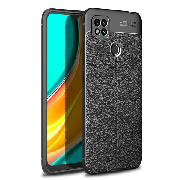 Xiaomi Redmi 9C Leather Case Lychee Effect Double Line