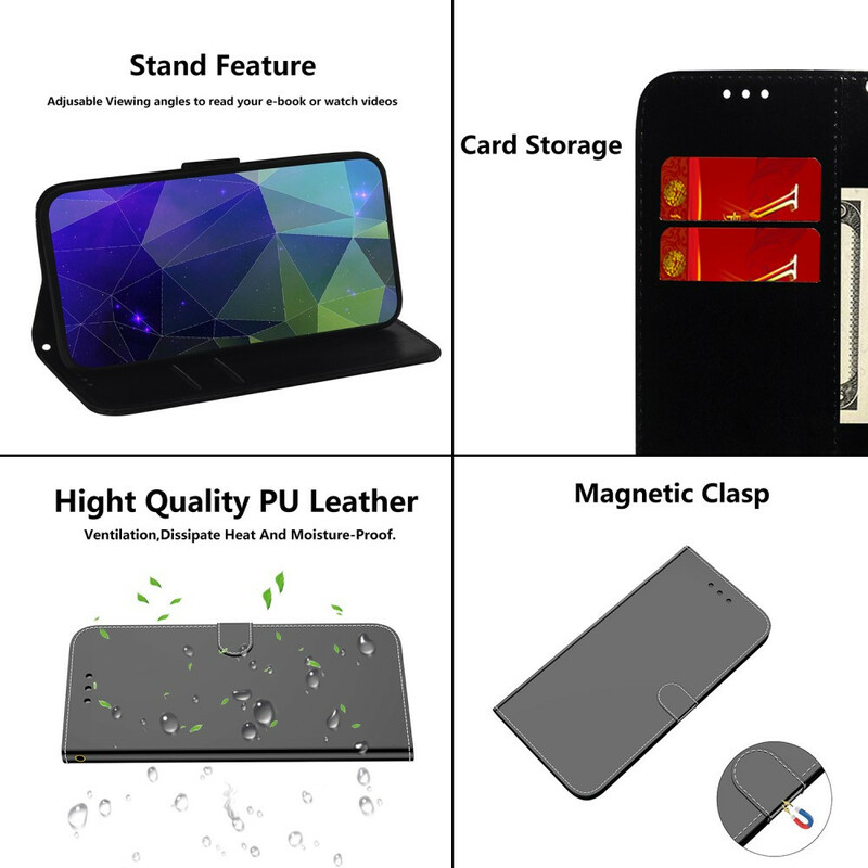 Case Xiaomi Redmi 9A Leatherette Cover Mirror