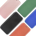 Flip Cover Xiaomi Redmi 9C Silicone Carbone Coloré