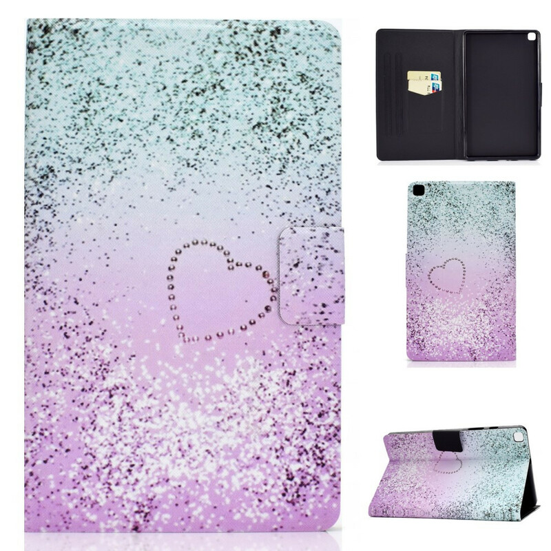 Cover Samsung Galaxy Tab A 8.0 (2019) Paillette Coeur