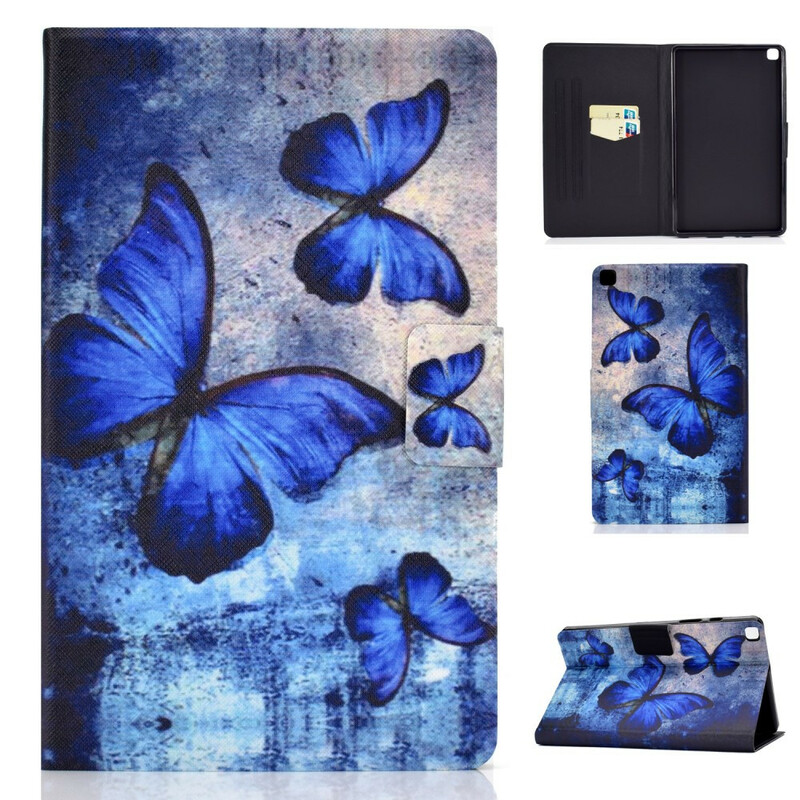 Cover Samsung Galaxy Tab A 8.0 (2019) Papillons Bleus