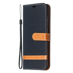 Samsung Galaxy S20 FE Case Fabric and Leather Effect with Strap