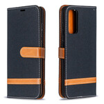 Samsung Galaxy S20 FE Case Fabric and Leather Effect with Strap