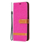 Samsung Galaxy S20 FE Case Fabric and Leather Effect with Strap