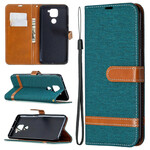 Xiaomi redmi Note 9 Fabric and Leather Effect Case