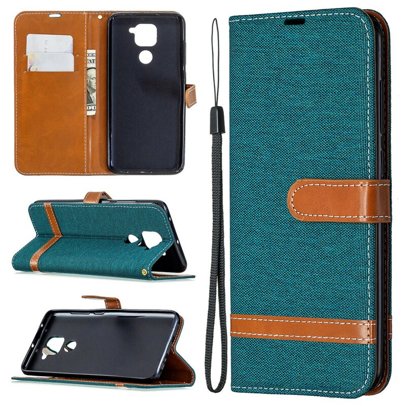 Xiaomi redmi Note 9 Fabric and Leather Effect Case