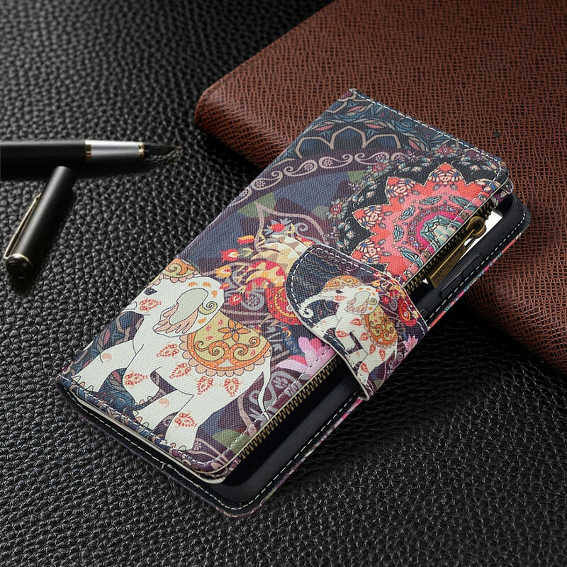 Samsung Galaxy S20 FE Case with Elephant Zipper Pocket