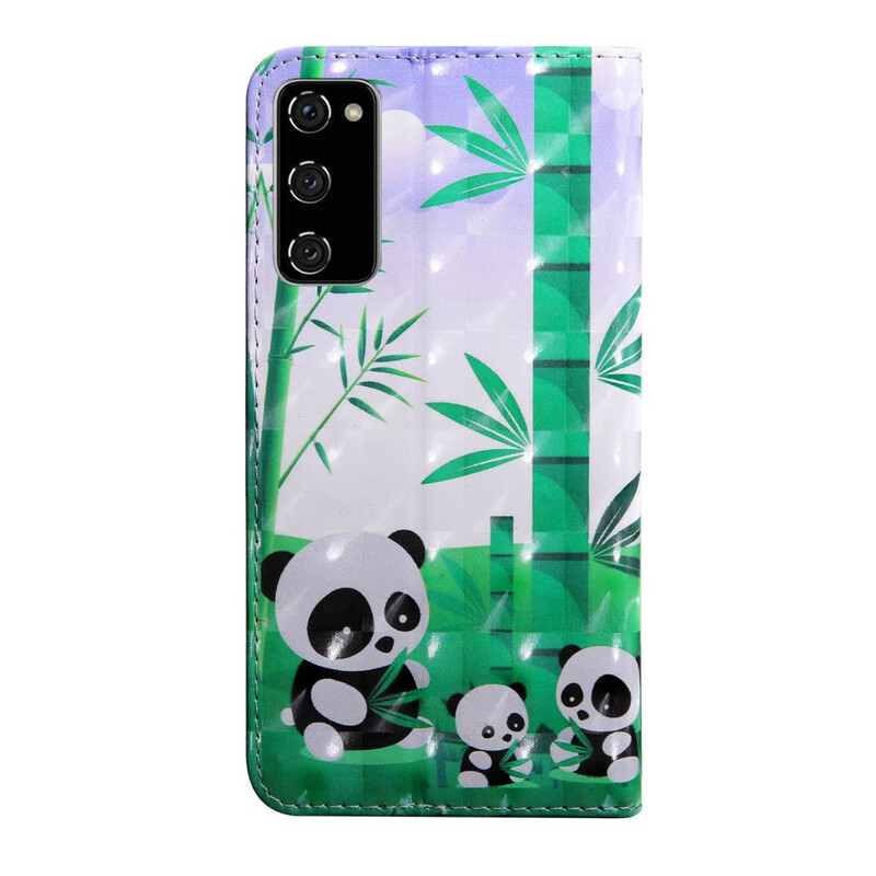 Cover Samsung Galaxy S20 FE Famille Pandas