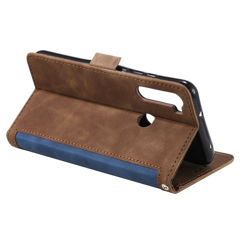 Xaiomi Redmi Note 8T Two-tone Leather Case Reinforced Contours