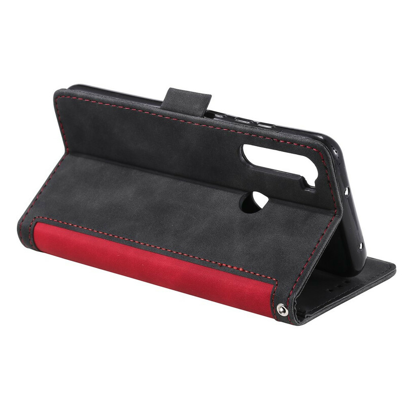 Xaiomi Redmi Note 8T Two-tone Leather Case Reinforced Contours