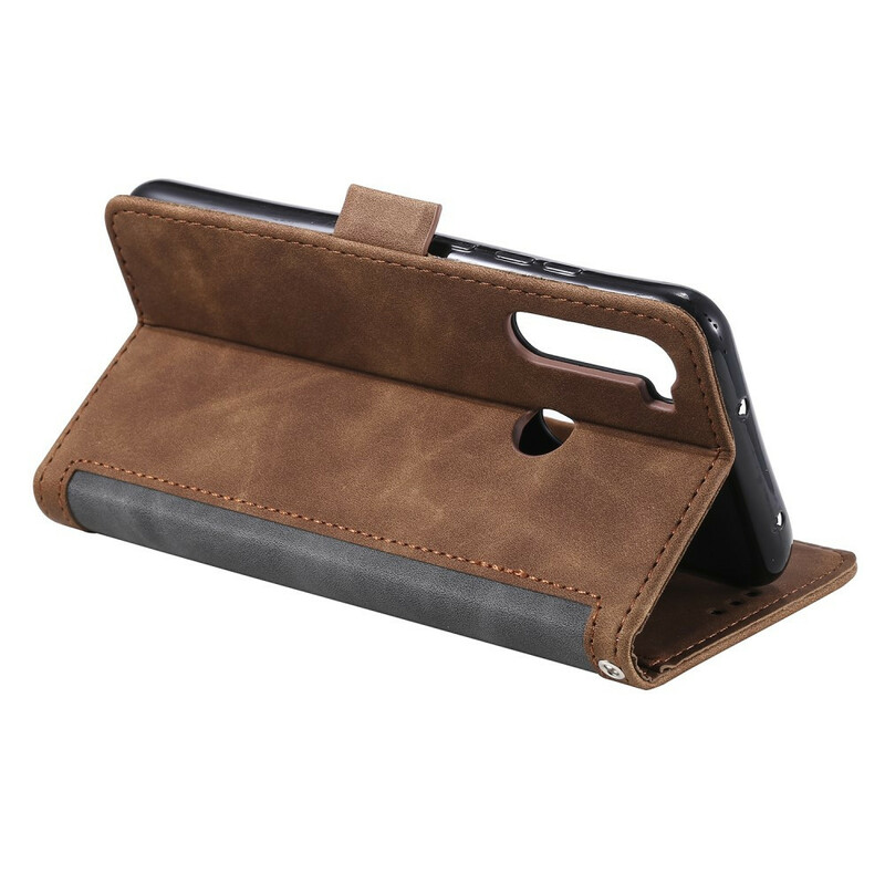 Xaiomi Redmi Note 8T Two-tone Leather Case Reinforced Contours