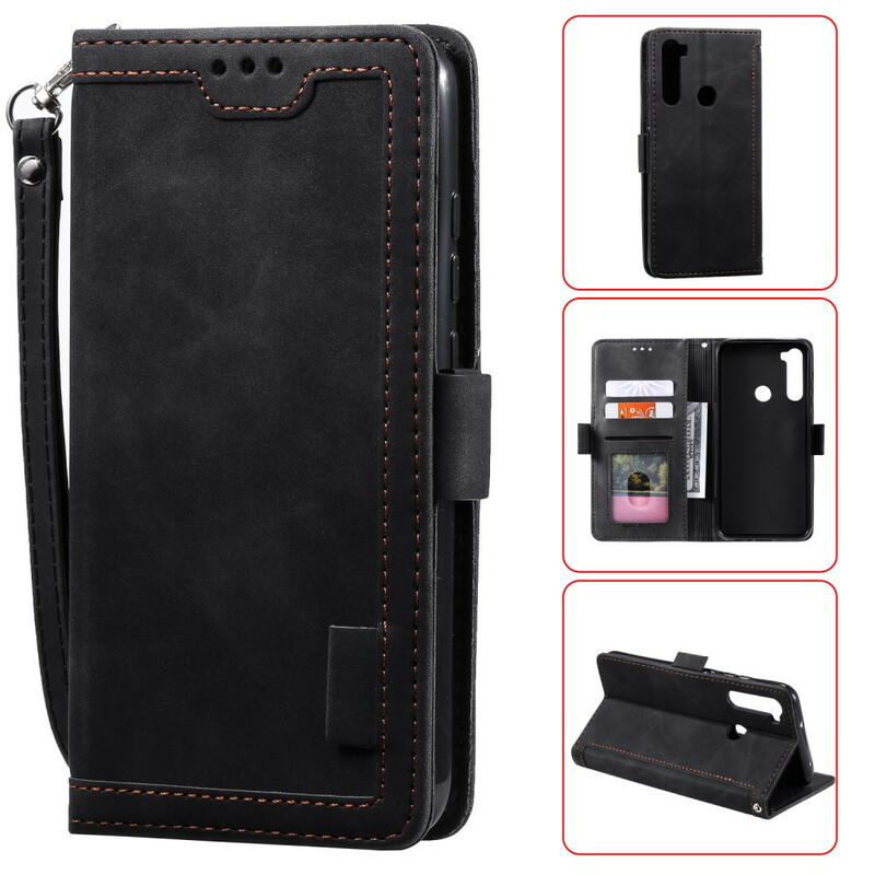 Xaiomi Redmi Note 8T Two-tone Leather Case Reinforced Contours