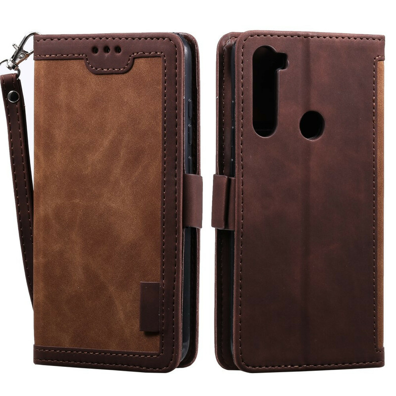 Xaiomi Redmi Note 8T Two-tone Leather Case Reinforced Contours