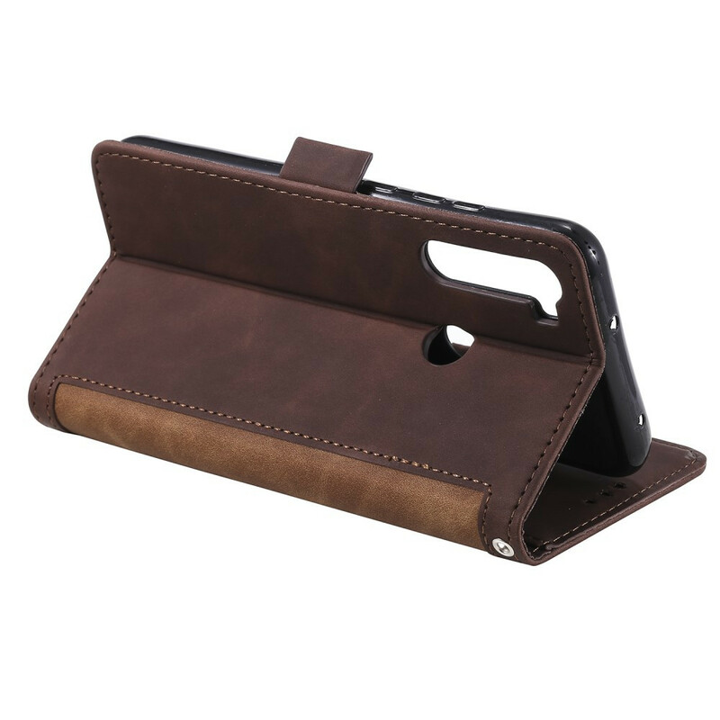 Xaiomi Redmi Note 8T Two-tone Leather Case Reinforced Contours