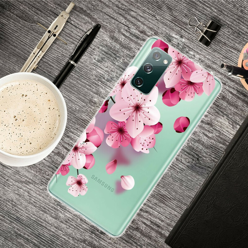 Case Samsung Galaxy S20 FE Small Pink Flowers