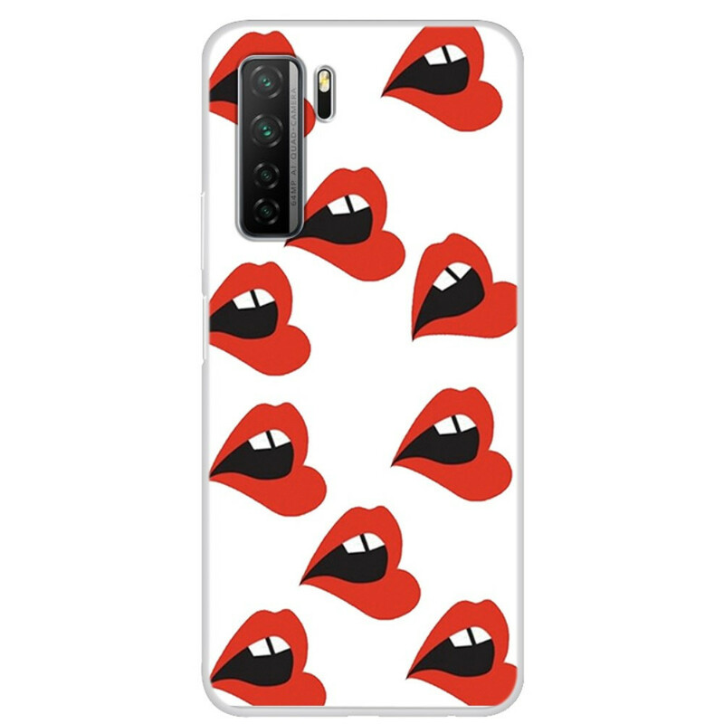 Huawei P40 Lite 5G Clear Lips Cover